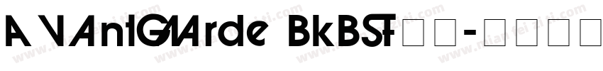 AvantGarde BkBT-西方字体转换